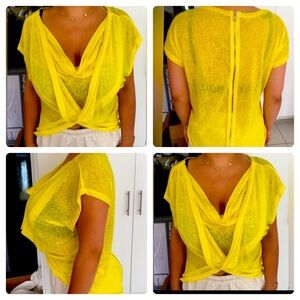 NWOT🔥 Asymmetrical Sheer  Top